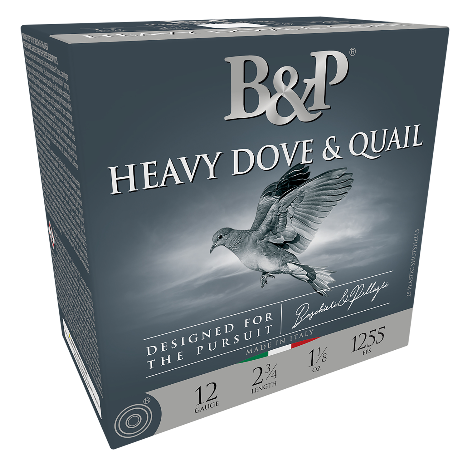B&P 12B18D8 Heavy Dove & Quail 12Gauge 2.75" 1 1/8oz 8Shot 25 Per Box/10 Case