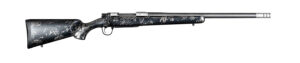Christensen Arms 8010631600 Ridgeline FFT TI 6.8 Western 3+1 20" Carbon Fiber Threaded Barrel, Stainless Titanium Rec, Black with Gray Accents Stock