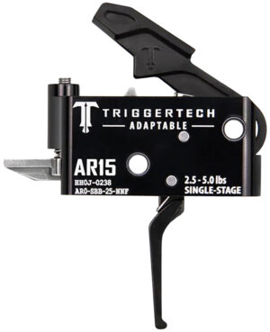 TriggerTech AR0SBB25NNF Adaptable Flat Single-Stage 2.5-5.0 lbs Adjustable for AR-15