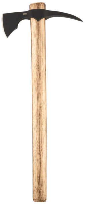 CRKT 2753 ODR 3.08" Axe w/Spike 1055 Carbon Steel Blade, Fire Treated Tennessee Hickory Handle, 21" OAL
