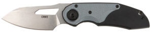 CRKT 5410 Attaboy 2.73" Folding Drop Point Plain Stonewashed D2 Steel Blade/Black/Silver GRN Handle Includes Pocket Clip