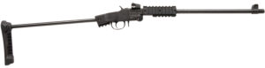 Chiappa Firearms 500265 Little Badger Xtreme Full Size 22 LR 1 Shot, 16.50" Black Steel Threaded Barrel, Black Quad Picatinny Receiver, Black Folding Steel Rod Stock, Right Hand