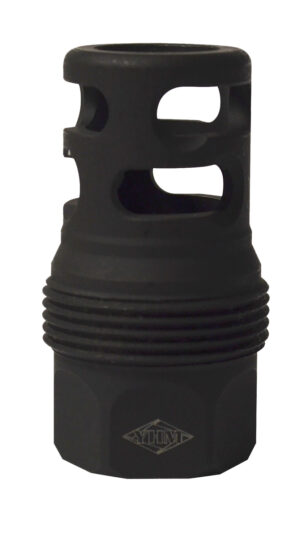 Yankee Hill 4445MB24B sRx Q.D. Muzzle Brake Short Black Phosphate Steel with 11/16"-24 tpi for sRx Adapters