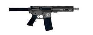 Great Lakes Firearms GL15223SSPTNG AR-15 Pistol 223 Wylde 30+1 7.50" Stainless Barrel, Tungsten Rec, 7" M-LOK Handguard, Buffer Tube (No Brace), Black A2 Grip