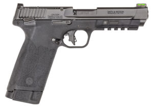 Smith & Wesson 13433 M&P 22 Magnum  22 WMR 30+1 (2) 4.35" Tempo Barrel System, Black, Polymer Frame with Pic. Rail, Optic Cut Slide, Fiber Optic Sight, Flat Faced Trigger, Ambi Controls
