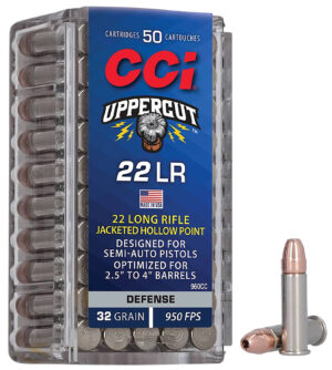 CCI 960CC Uppercut Defense 22LR 32gr Jacketed Hollow Point 50 Per Box/100 Case