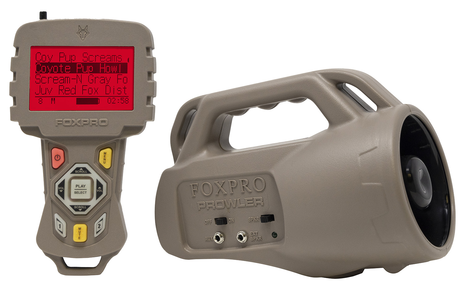Foxpro PROWLER Prowler Digital Call Attracts Predators Features TX433 Transmitter Tan ABS Polymer