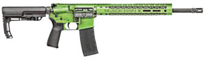 Black Rain Ordnance BROFUSIONZGB Spec15 Fusion 5.56x45mm NATO 30+1 16", Zombie Green Battleworn, 12" M-LOK, MFT EPG16 Grip/Minimalist Stock