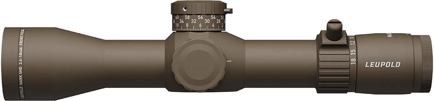 Leupold 185066 Mark 5HD Flat Dark Earth 3.6-18x44mm, 35mm Tube, FFP PR1 MOA Reticle