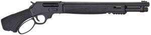 Henry H018XAH410 Axe 5+1 15.14" 410 Bore Blued Steel Barrel, Blued Drilled & Tapped Steel Receiver, Black Fixed Synthetic Stock