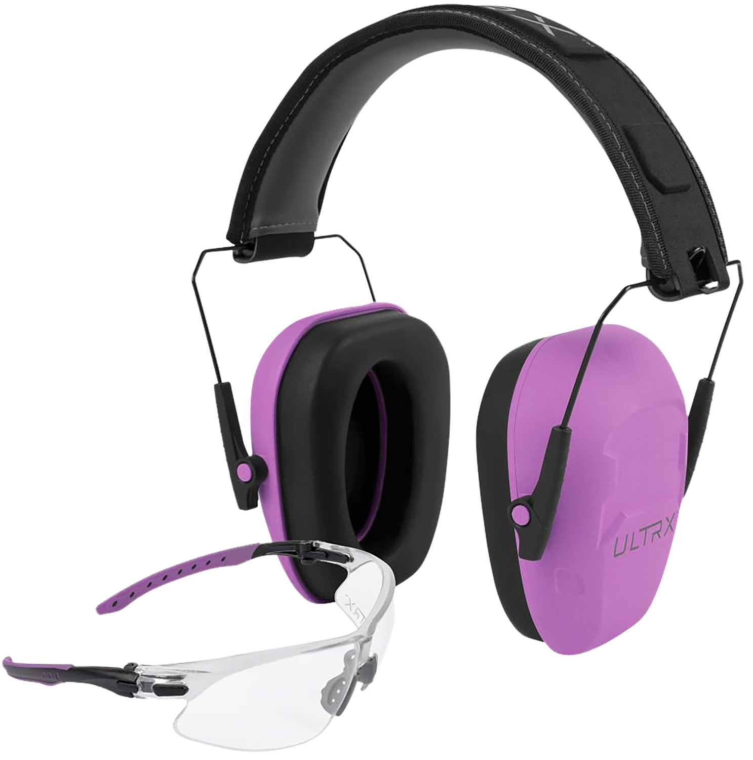 Allen 4155 Shield Ear & Eye Protection Combo 23 dB Plum