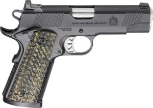 Springfield Armory PC9124 1911 TRP  45 ACP 8+1 4.25" Stainless Match Grade Barrel, Black Cerakote Serrated Carbon Steel Slide & Frame w/Beavertail, VZ Hydra G10 Grip