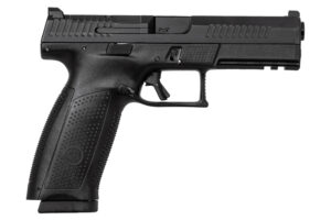CZ-USA 91550 P-10 F  9mm Luger 19+1 5.10" Black Steel Barrel, Black Nitride Optic Ready/Serrated Steel Slide, Black Polymer Frame w/Picatinny Rail, Ambidextrous