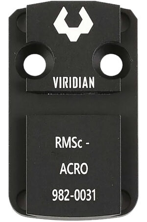 Viridian 9820031 RFX 44 Shield RMSc Mounting Adapter Black Anodized