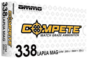 Ammo Inc 338LM250BTHPA20 Compete 338LapuaMag 250gr Open Tip Match 20 Per Box/10 Case