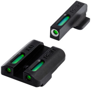 TruGlo TG13KA1A TFX  Black | Green Tritium & Fiber Optic White Outline Front Sight Green Tritium & Fiber Optic Rear Sight Kahr Arms