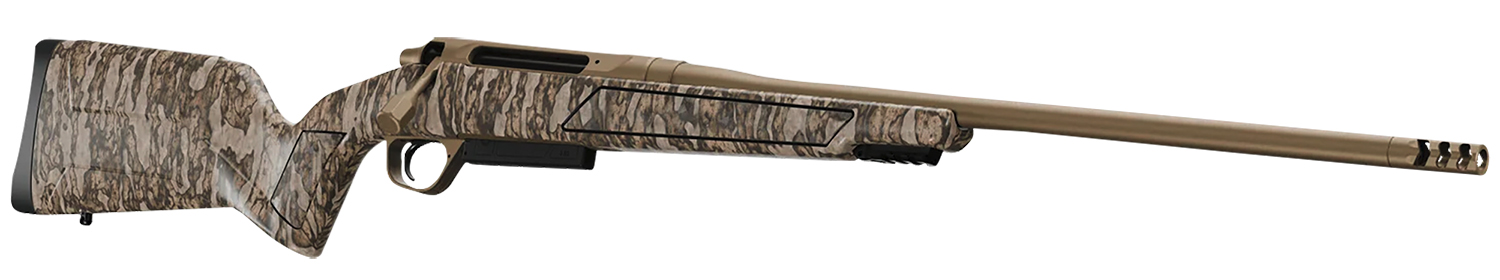 Christensen Arms 8011501700 Evoke Full Size 308 Win 4+1 20" Flat Dark Earth Cerakote #4 Contour Threaded Barrel, Mossy Oak Bottomland Fixed Hybrid Hunter w/Picatinny Rail Synthetic Stock