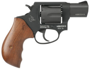 Taurus 2-85621ULTW 856 Ultra-Lite Small Frame 38 Special +P 6 Shot 2" Matte Black Carbon Steel Barrel & Cylinder, Matte Black Anodized Aluminum Frame, Walnut Grip