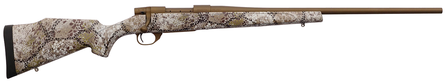 Weatherby VAP308NR2T Vanguard Badlands 308 Win 4+1 22" Burnt Bronze Cerakote #2 Threaded Barrel, Drilled & Tapped Steel Receiver, Badlands Approach Camo Monte Carlo w/Raised Comb Synthetic Stock