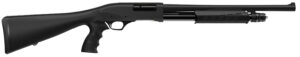 Retay USA GPSTACPG18 GPS 12 Gauge Pump 3" 4+1 18.5" Black Steel Barrel, Matte Black Anodized Aluminum Receiver, Black Fixed w/Pistol Grip Synthetic Stock