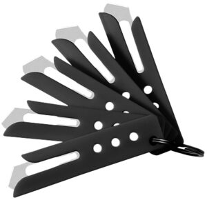 Hogue 35880 Expel Blade Guard Black Nylon Includes 5 #60 High Carbon Steel Blade, 5 Guards & 1 Key Ring