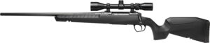 Savage Arms 32021 Axis XP Combo 270 Win 4+1 22" Matte Black Button Rifled Barrel, Matte Black Drilled & Tapped Carbon Steel Receiver, Fixed Sporter Black Synthetic Stock, Weaver 3-9x40mm, Left Hand
