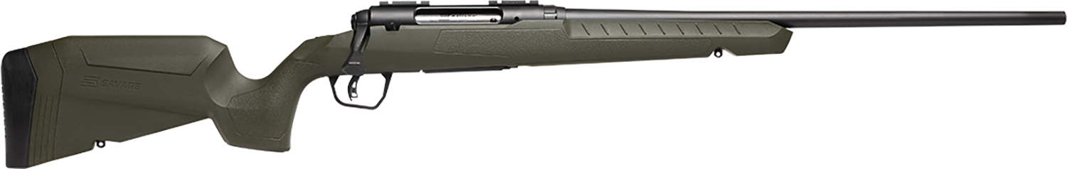 Savage Arms 32041 Axis 2 7mm-08 Rem 4+1 22" Matte Black Sporter Barrel, Matte Black Drilled & Tapped Steel Receiver, Fixed Green Synthetic Stock, Right Hand