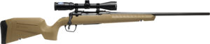Savage Arms 32163 Axis 2 XP Combo 6.5 Creedmoor 4+1 22" Black Sporter Barrel, Black Drilled & Tapped Steel Receiver, Fixed Flat Dark Earth Synthetic Stock, Right Hand, Boresighted 3-9x40