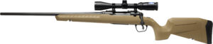 Savage Arms 32203 Axis 2 XP Combo 30-06 Springfield 4+1 22" Black Sporter Barrel, Black Drilled & Tapped Steel Receiver, Fixed Flat Dark Earth Synthetic Stock, Left Hand, Boresighted 3-9x40
