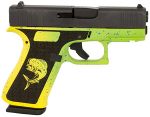 Glock UX4350204MAHIFR G43X  Sub-Compact Frame 9mm Luger 10+1 3.41" Black GMB Barrel, Black nDLC Serrated Steel Slide, Mahi Polymer Frame w/Front Rail & Beavertail, Black Textured Grip, Ambidextrous