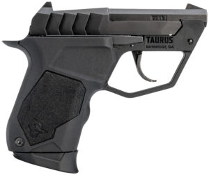 Taurus 1-22TUC131 22TUC  Micro-Compact Frame 22 LR 9+1 2.50" Matte Black Steel Tip-Up Barrel, Matte Black Serrated Stainless Steel Slide, Black Polymer Frame, Black Polymer Grip