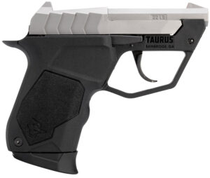 Taurus 1-22TUC139 22TUC  Micro-Compact Frame 22 LR 9+1 2.50" Matte Stainless Steel Tip-Up Barrel, Matte Stainless Serrated Stainless Steel Slide, Black Polymer Frame, Black Polymer Grip