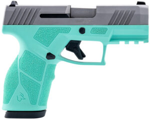 Taurus 1-GX2939C GX2 9mm Luger 13+1 3.37" Matte Stainless Steel Barrel, Matte Serrated Stainless Steel Slide, Cyan Polymer Frame w/Picatinny Rail, Polymer Grip