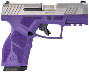 Taurus 1-GX2939DP GX2 9mm Luger 13+1 3.37" Matte Stainless Steel Barrel, Matte Serrated Stainless Steel Slide, Dark Purple Polymer Frame w/Picatinny Rail, Polymer Grip