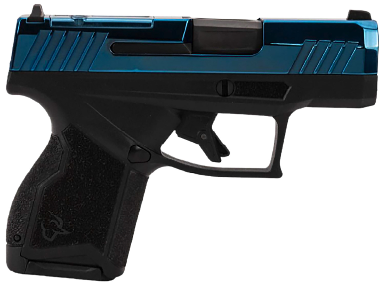 Taurus 1-GX4M931-10B GX4 Micro-Compact Frame 9mm Luger 10+1 3.06" Satin Black DLC Stainless Steel Barrel, Blue PVD Serrated Alloy Steel Slide, Matte Black Stainless Steel Frame, Textured Grip