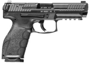 HK 81001064 VP9A1 Full Size 9mm Luger 20+1 4.53" Barrel, Black Steel Optic Ready/Serrated Slide, Black Polymer Frame w/Picatinny Rail, Interchangeable Backstrap Grip, Ambidextrous