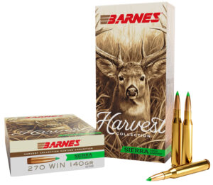 Barnes Bullets 32399 Harvest 270Win 140gr Sierra Tipped GameKing 20 Per Box/10 Case