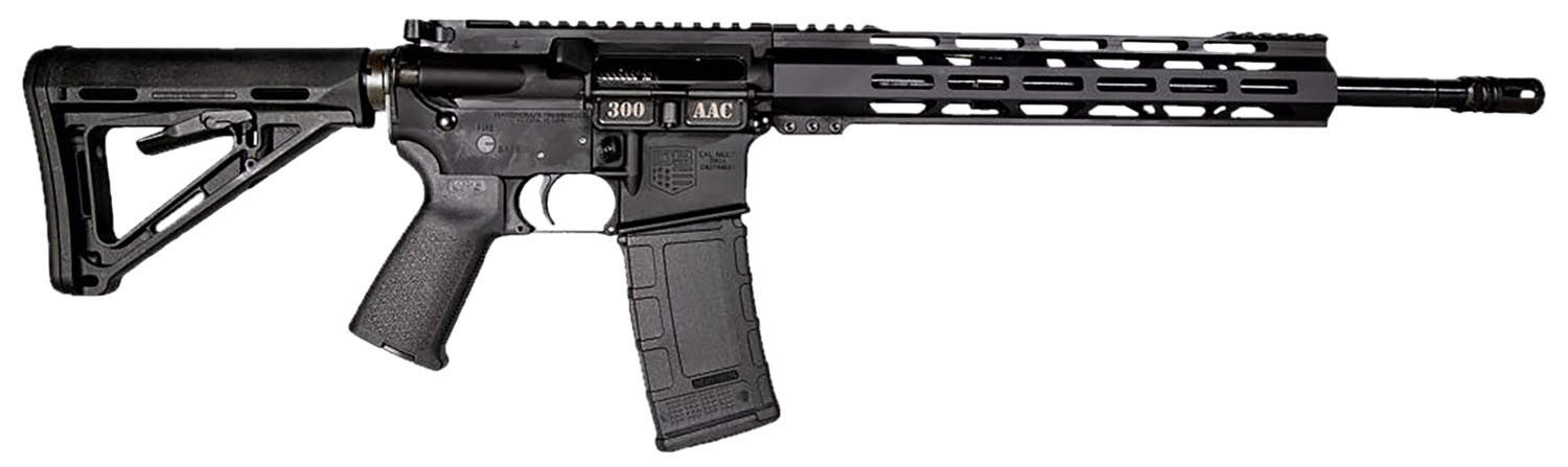 Diamondback DB1718B002 DB15 300 AAC Blackout 30+1 16" Black Nitride Threaded Barrel, Black Hardcoat Anodized Aluminum/Carbon Receiver w/Picatinny Rail Receiver, M-LOK Handguard, Magpul MOE Grip