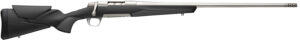 Browning 036008294 X-Bolt 2 Hunter Full Size 6.5 PRC 3+1 24" Stainless Steel Threaded Barrel, Drilled & Tapped Stainless Steel Receiver, Adj Vari-Tech Black Composite Stock w/Adjustable Comb & LOP