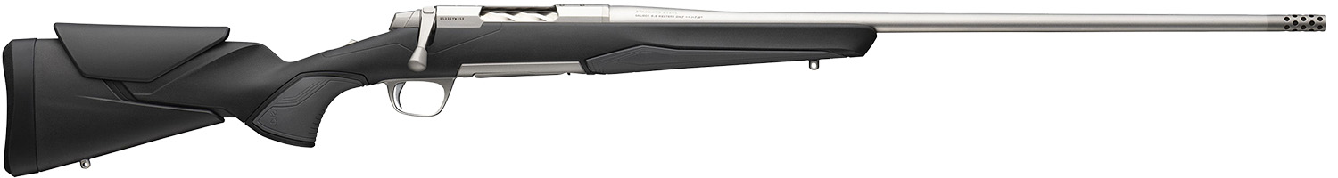 Browning 036008297 X-Bolt 2 Hunter Full Size 300 PRC 3+1 26" Stainless Steel Threaded Barrel, Drilled & Tapped Stainless Steel Receiver, Adj Vari-Tech Black Composite Stock w/Adjustable Comb & LOP
