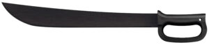 Cold Steel CS97AD18S Latin D-Guard Black Matte Baked-On Anti Rust 65Mn Carbon Steel Blade, Black Polypropylene Handle, 23.63" Long Includes Sheath