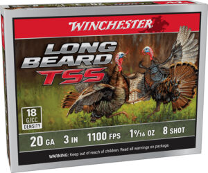 Winchester Ammo LBTSS2038 Long Beard TSS 20Gauge 3" 1 5/8oz Tungsten 8Shot 5 Per Box/10 Case