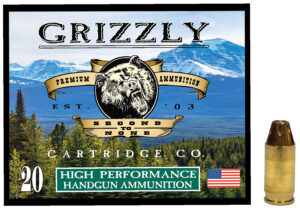 Grizzly Ammo GC38A1   380ACP+P 90gr Jacketed Hollow Point 20 Per Box/10 Case