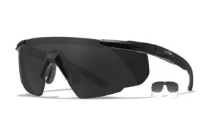 Wiley X 315 Saber Advanced Smoke Gray/Clear Lens Polycarbonate Black Frame