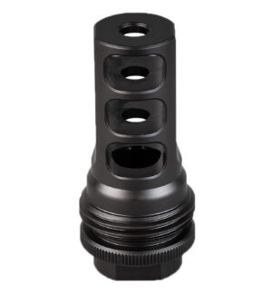 SilencerCo AC1276 ASR Muzzle Brake Black Nitride 9/16x24 RH Threads 30 Cal