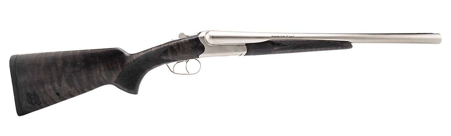 Heritage Mfg BL2018NI Badlander 20 Gauge Break Open 2rd 18.50" Nickel Side By Side Barrel & Receiver, Fixed Turkish Walnut Wood Stock