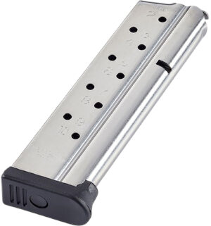 CMC Products MRP9FS10 Range Pro 10rd 9mm Fits 1911 Full Size Stainless/Black Fluoropolymer