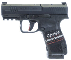 Canik HG7884CA-N Mete MC9L *CA Compliant 9mm Luger 10+1 3.18" Black Steel Barrel, Black Nitride Steel Serrated Slide, Black Polymer Frame w/Picatinny Rail, Interchangeable Backstrap Grip