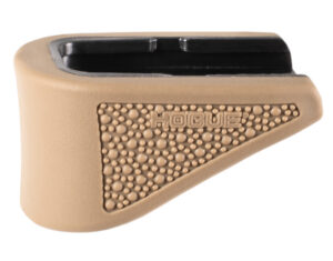 Hogue 18223 Extension Base Pad Fits Glock 42 Compatible w/ 6rd Magazine FDE Overmolded Rubber