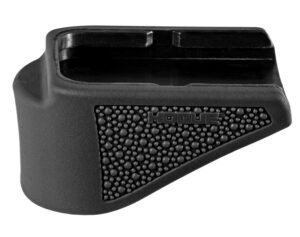 Hogue 18620 Extension Base Pad Fits Glock 26 Compatible w/ 10rd Magazine Black Overmolded Rubber